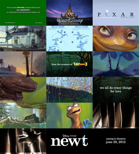 Artwork from Pixar's canceled film newt | NeoGAF