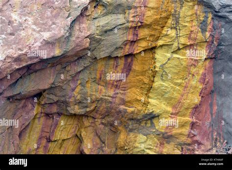 the beautiful coloured sands at alum bay on the isle of wight. Colours ...