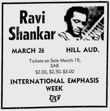 Ravi Shankar | The Concert Database