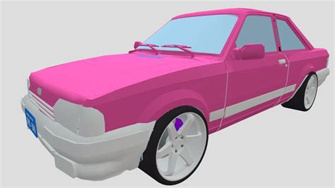 SIMPSONS PINK CAR VOLSWAGEN APOLLO GSL - Download Free 3D model by ...