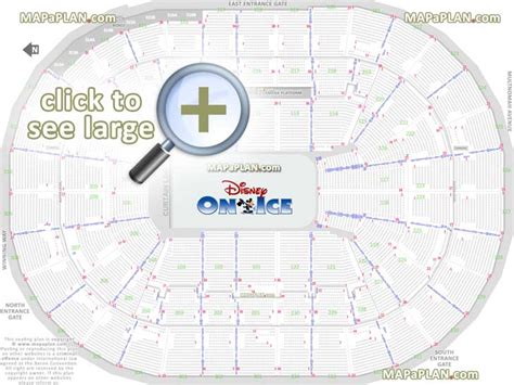 Moda Center seat & row numbers detailed seating chart, Portland ...