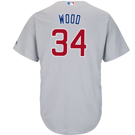 Kerry Wood Chicago Cubs Road Jersey by Majestic