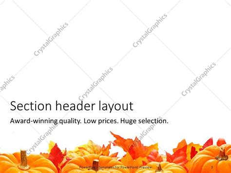 PowerPoint Template: Fall autumn leaf border with white background and ...