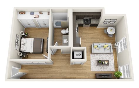 1 Bedroom Apt Floor Plans - floorplans.click