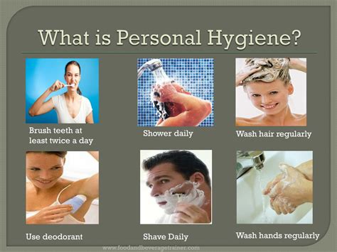 personal presentation and hygiene standards