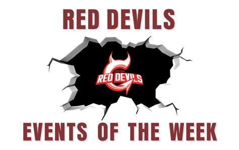 Red Devils Events of the week | Central High School