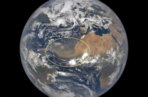 Giant Saharan Dust Cloud Blowing Over the Atlantic is Visible From a ...