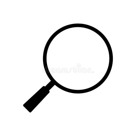 Icon Simple Design for Search Button Vector Drawing Stock Vector ...