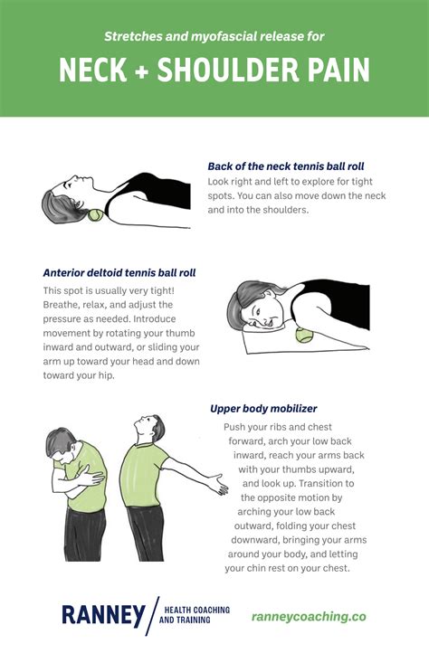 Neck pain and shoulder pain stretches and massage techniques — Ranney ...