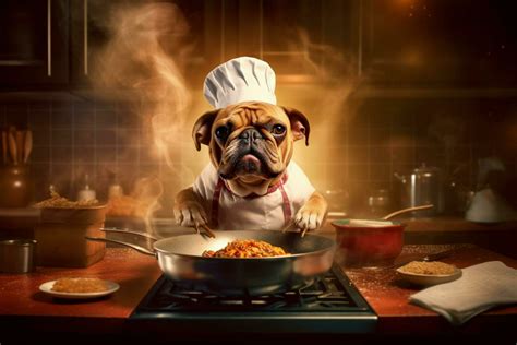 chef dog cooking food 30634060 Stock Photo at Vecteezy