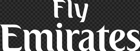 Fly Emirates White Logo HD PNG | Citypng