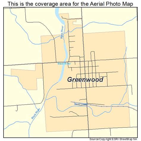 Aerial Photography Map of Greenwood, WI Wisconsin