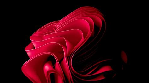 Windows 11 Wallpaper 4K, Red abstract, Stock