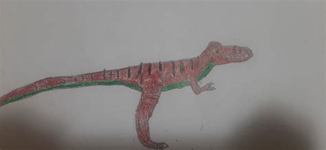 I draw the red-rex by GraySpinoPuppet on DeviantArt