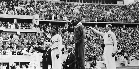 Jesse Owens’ four gold medals at the 1936 Olympic Games in Nazi Berlin ...