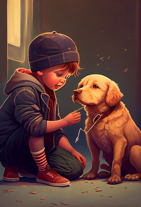 Cute boy with dog | Swag cartoon, Cartoon character pictures, Cute ...