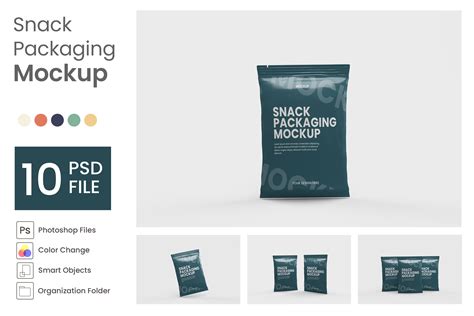 Snack Packaging Mockup Graphic by tiyasprabawa · Creative Fabrica