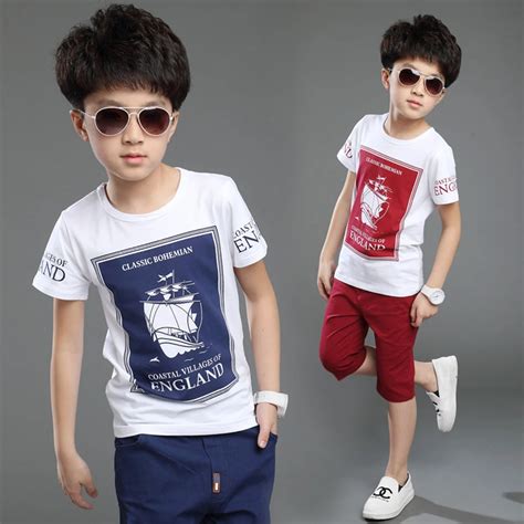 Children's clothing boy summer suit 2018 new boy sports clothes Teenage ...