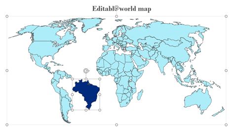 Powerpoint World Map Editable Free