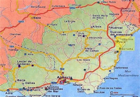 Almeria map | Map, Almeria, Spain