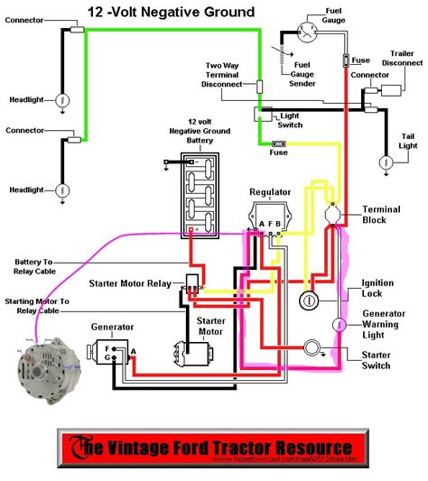 1964 Ford 4000 Tractor Wiring Diagram - Organicid