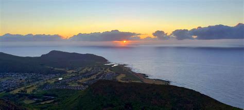 Chasing sunrise up Koko Crater, Oahu, Hawai’i