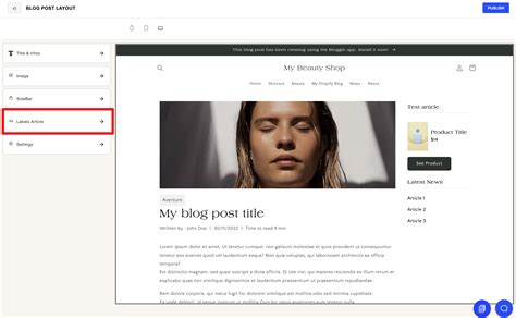 Getting started: How to create a Blog Post Layout? - Bloggle