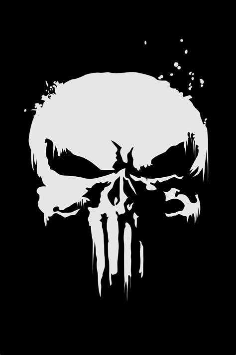 Download wallpaper 1440x2880 the punisher, logo, skull, lg v30, lg g6 ...