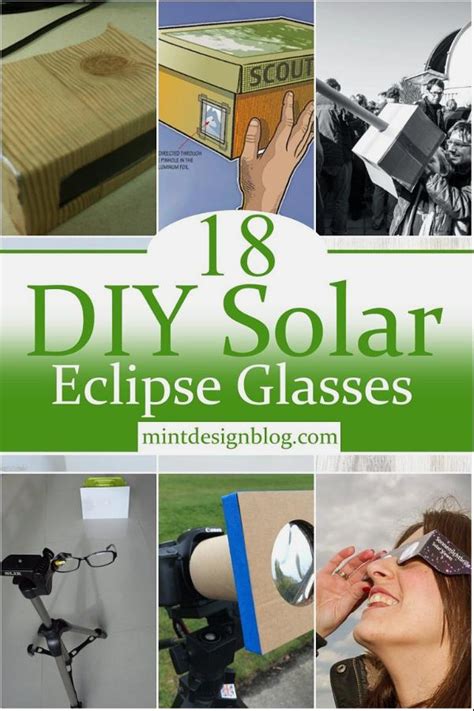 18 DIY Solar Eclipse Glasses For Safe Sight - Mint Design Blog