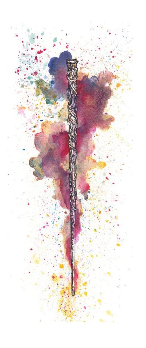 Hermoine Wand Signed Art Print | Etsy | Harry potter watercolor, Harry ...