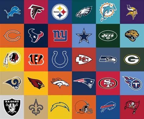 NFL Emblems - 10 Free PDF Printables | Printablee | Nfl football logos ...