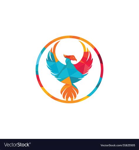 Phoenix logo design Royalty Free Vector Image - VectorStock