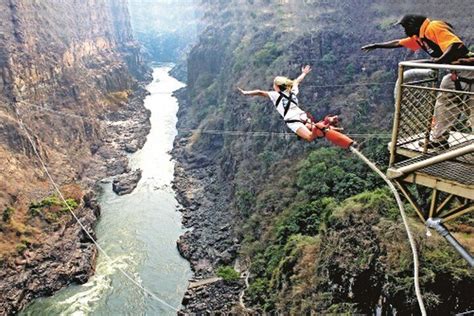 Bungee Jumping at The Victoria Falls Bridge