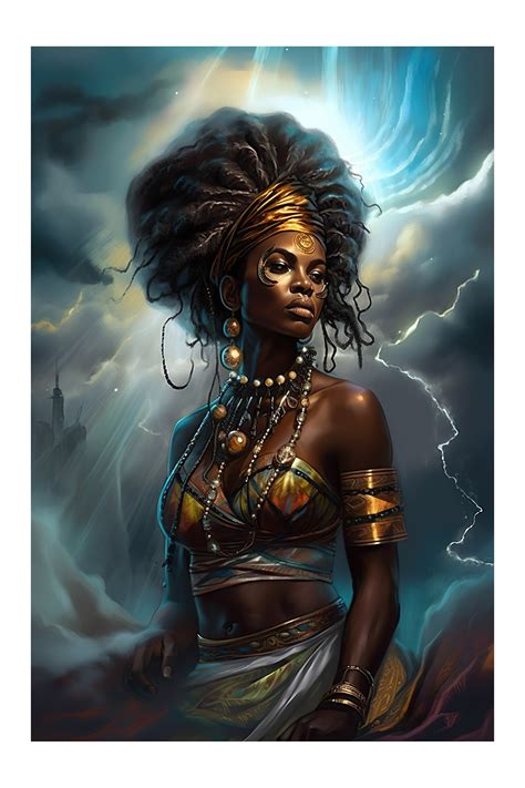 Orisha Oya afro-futurist V. 2 African Orisha Oya - Etsy