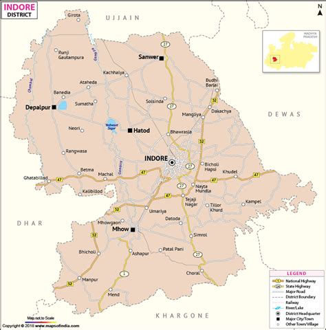 Indore District Map