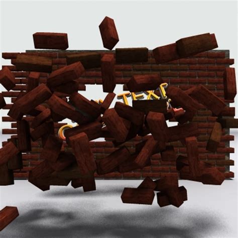 brick wall 3d model