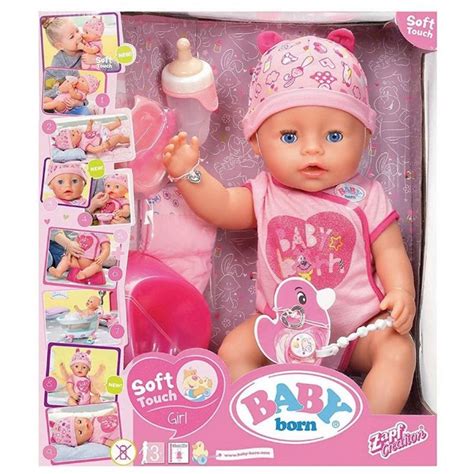 Baby Born Interactive Doll Girl Soft Touch | Toy Brands A-K | Casey's Toys