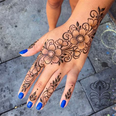 Flower Mehndi Designs For Hands | Best Flower Site