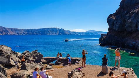 Beaches in Oia - Santorini