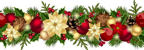 Free Christmas Garland Border Transparent, Download Free Christmas ...