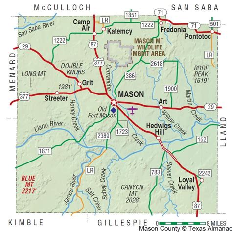 Llano Uplift Area - Llano Texas Map | Printable Maps