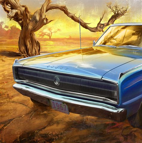 American Muscle Car Paintings on Behance