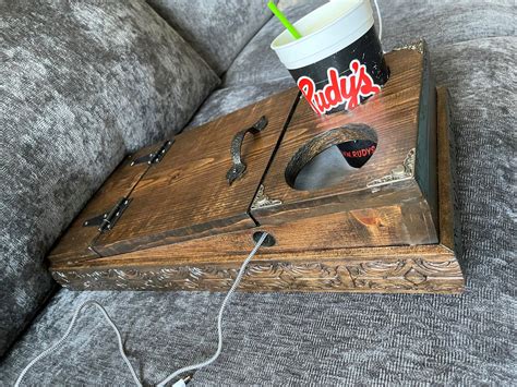 Custom Wood Console Center With Cup Holders - Etsy