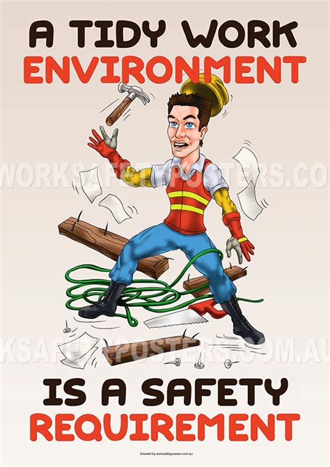 Tidy Workplace Environment Poster - Safety Posters Australia