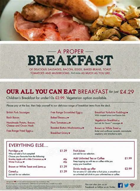 Toby Carvery Menu, Menu for Toby Carvery, Epsom, London - Zomato UK