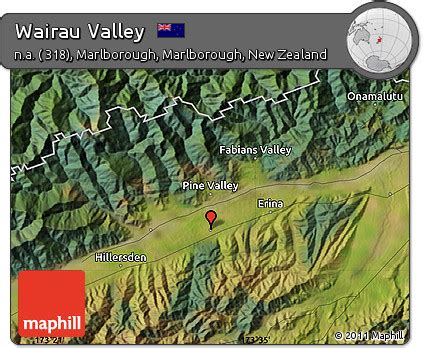 Free Satellite Map of Wairau Valley