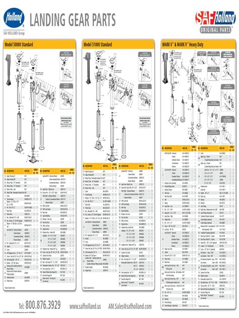 Trailer Landing Gear Parts Catalog | PDF | Gear | Vehicle Technology