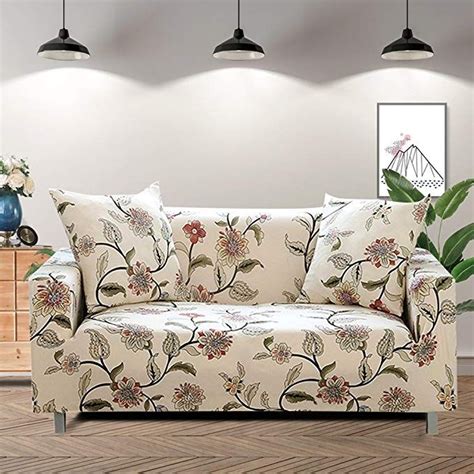 Lamberia Printed Sofa Cover Stretch Couch Cover Sofa Slipcovers for 3 ...