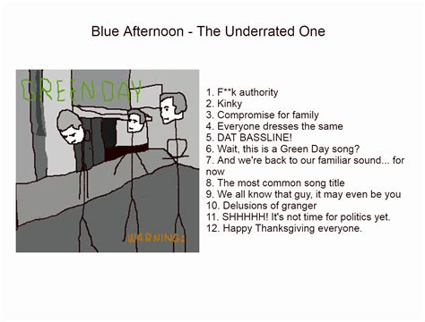 Green Day - Warning (in a nutshell) : r/greenday