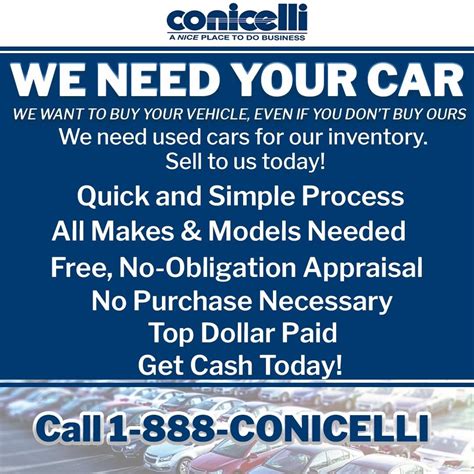 Conicelli Hyundai is buying used cars like yours! | Conicelli Hyundai